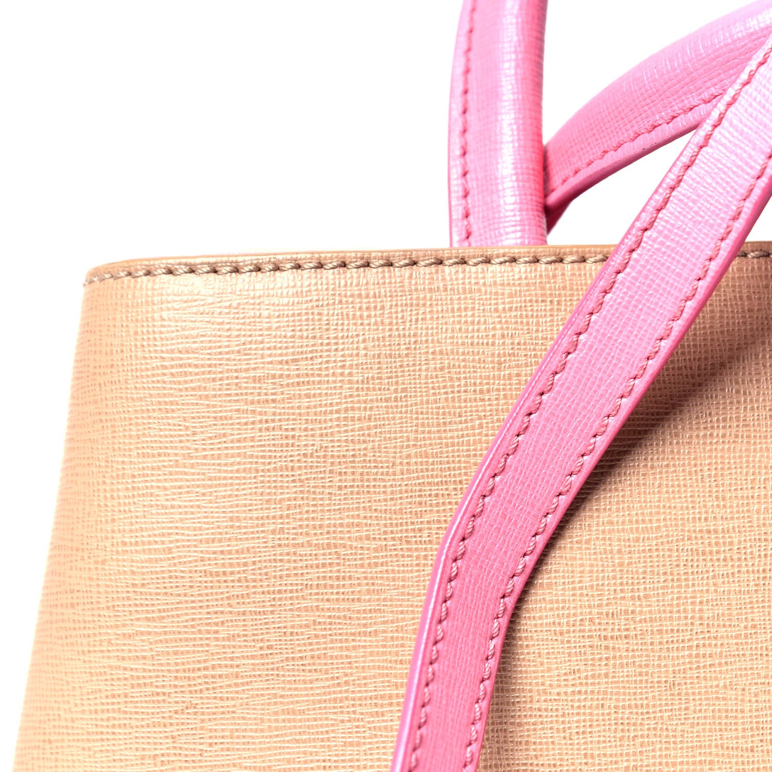 Fendi Vitello Elite Monster Petite 2Jours Tote Cuoio Lollypop Multicolor 5 of 5