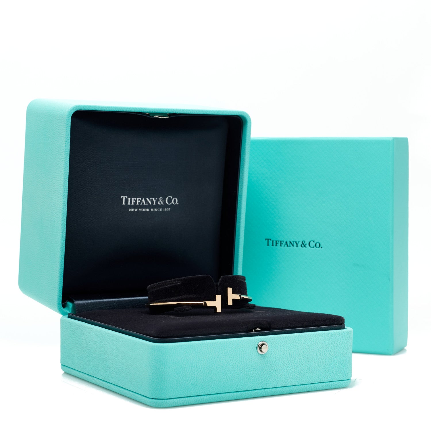 Tiffany 18K Rose Gold T Wire Bracelet 4 of 4