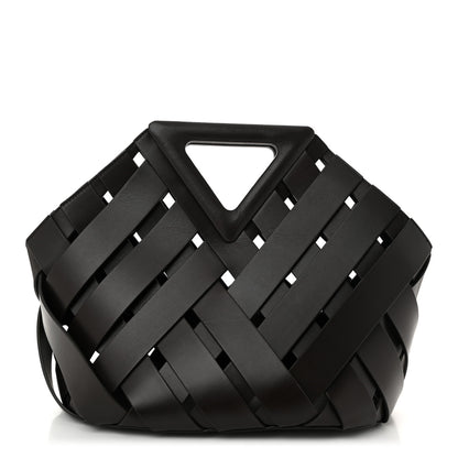 Bottega Veneta Calfskin V Woven Drawstring Tote Dark Brown 1 of 9