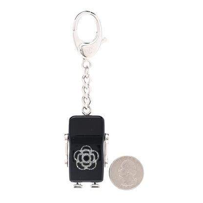 Chanel Resin Crystal CC Robot Bag Charm Black 2 of 4