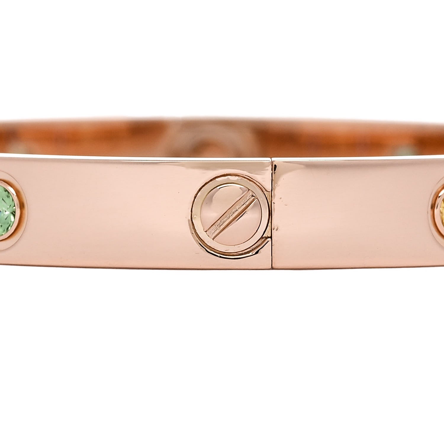 Cartier 18K Pink Gold Sapphire Garnet Amethyst LOVE Bracelet 16 3 of 8