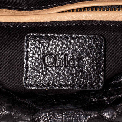 Chloe Python Medium Paraty Black 7 of 10