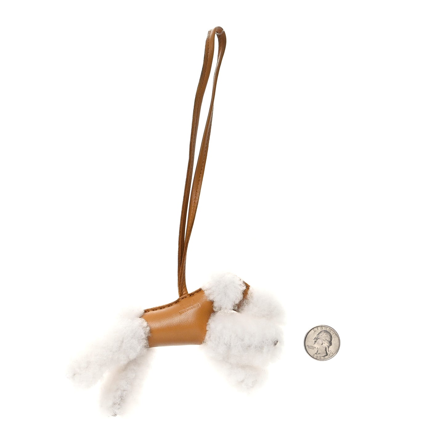 Milo Lambskin Shearling Budy Charm Biscuit