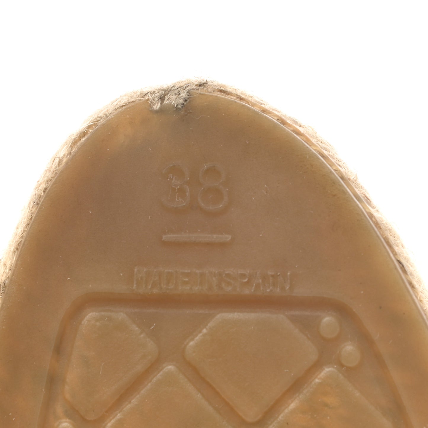 Lambskin CC Espadrilles 38 Beige Black