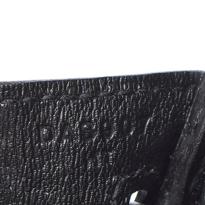 Hermes Shiny Niloticus Crocodile Birkin 25 Black 30 of 36