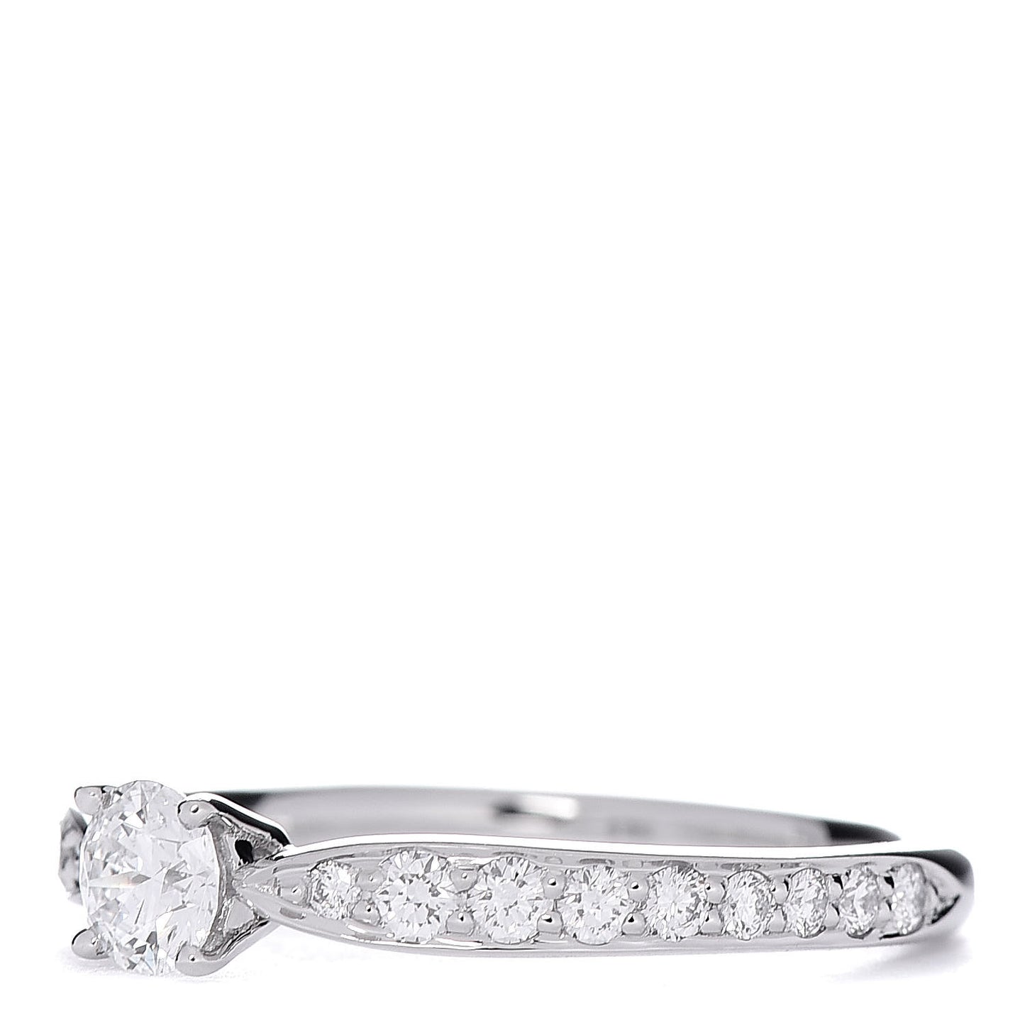 Platinum Diamond .20ct Round Brilliant Harmony Engagement Ring 47 4