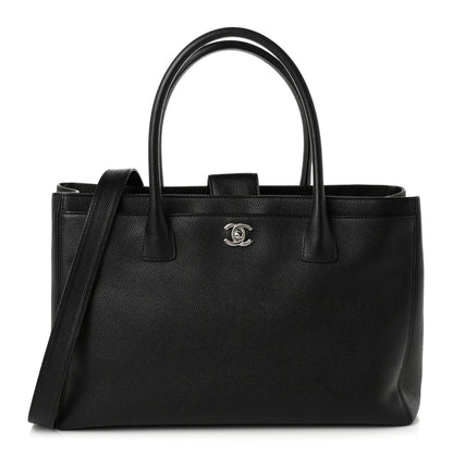 Chanel Calfskin Cerf Executive Shopper Tote Black 1 of 10