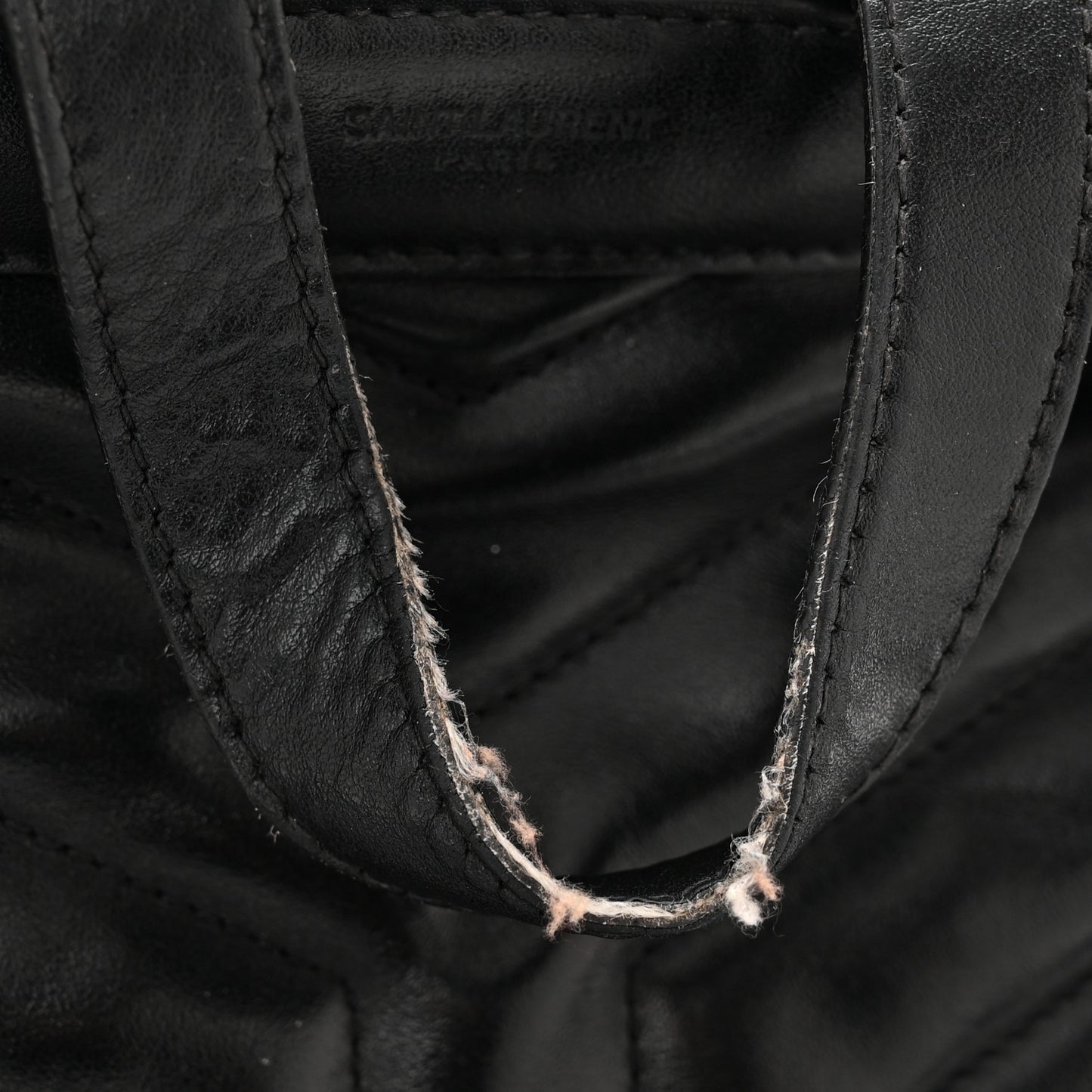 Calfskin Y Quilted Monogram Small Loulou Backpack Black