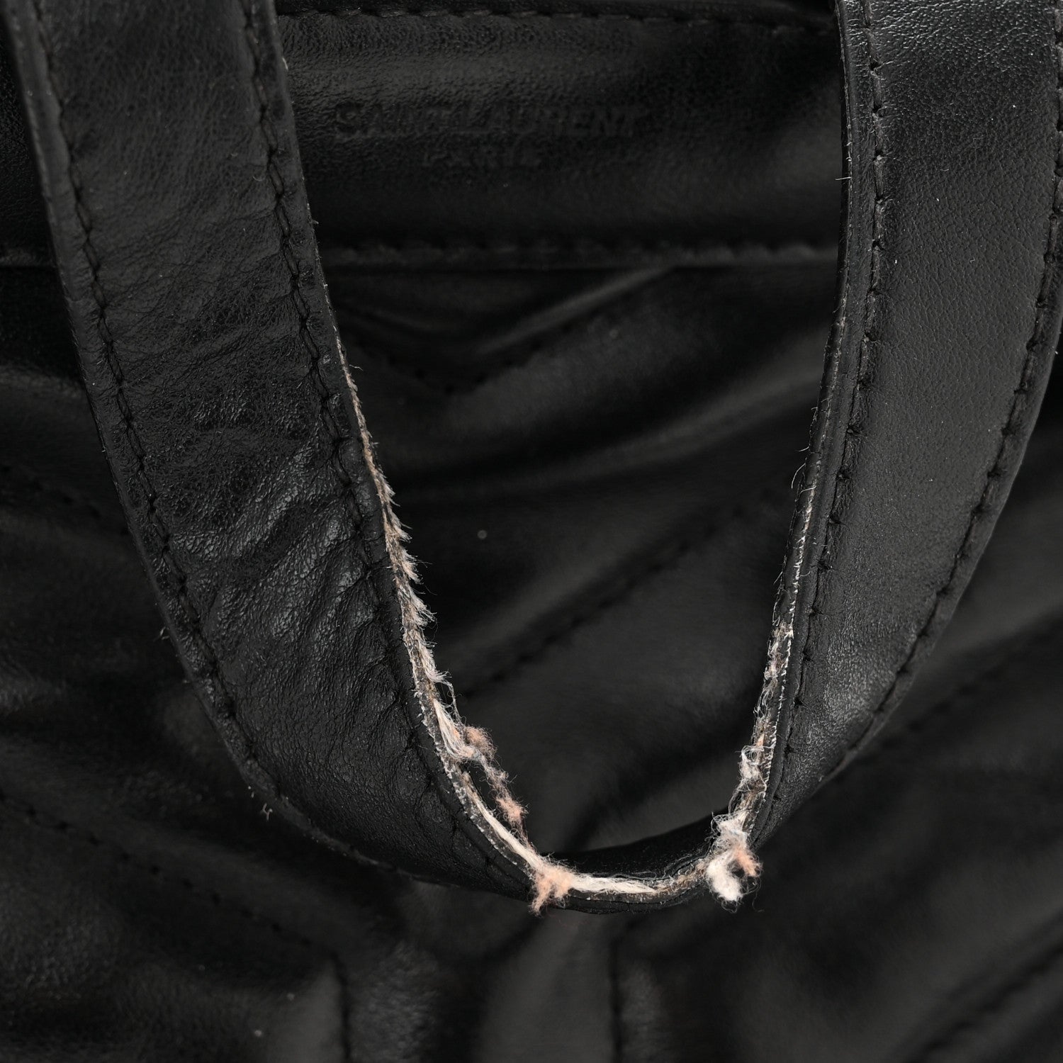 Saint Laurent Calfskin Y Quilted Monogram Small Loulou Backpack Black 11 of 14