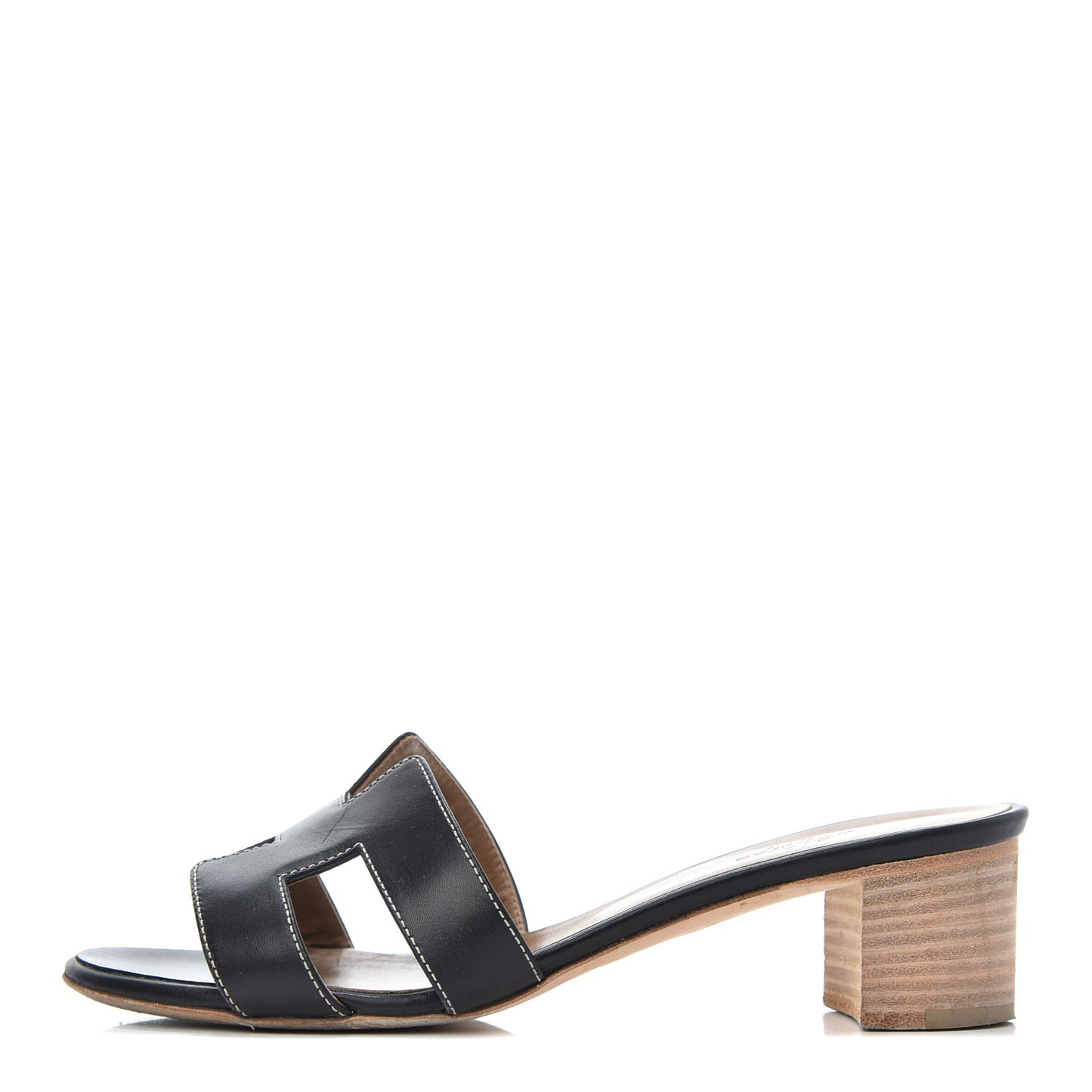 Calfskin Oasis Sandals 36 Black