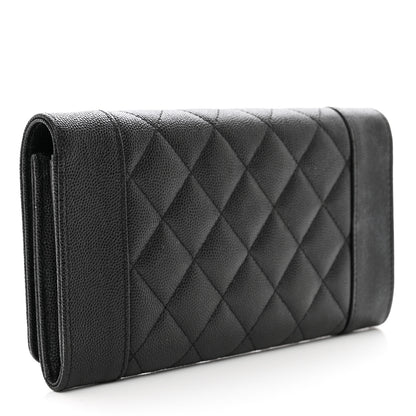 Chanel Caviar Quilted Mademoiselle Vintage Flap Wallet Black 3 of 9