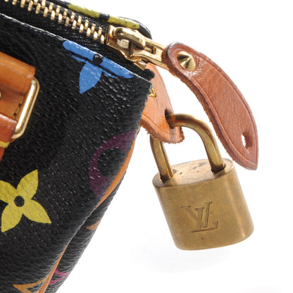 Louis Vuitton Monogram Multicolor Mini Sac HL Speedy Black 5 of 7