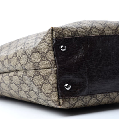 Gucci GG Plus Monogram Small Vertical Tote Dark Brown 6 of 16