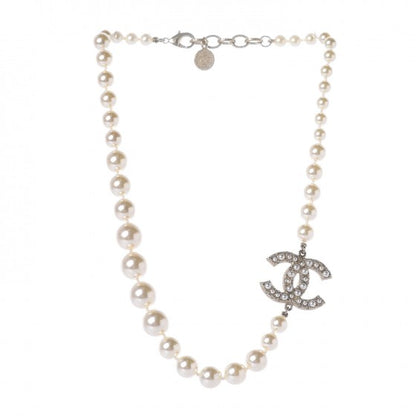 Chanel Pearl CC 100th Anniversary Necklace Light Gold 3 of 7