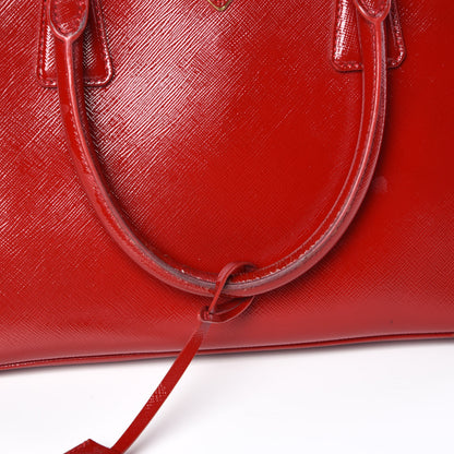 Prada Saffiano Vernice Medium Promenade Tote Rosso 13 of 13