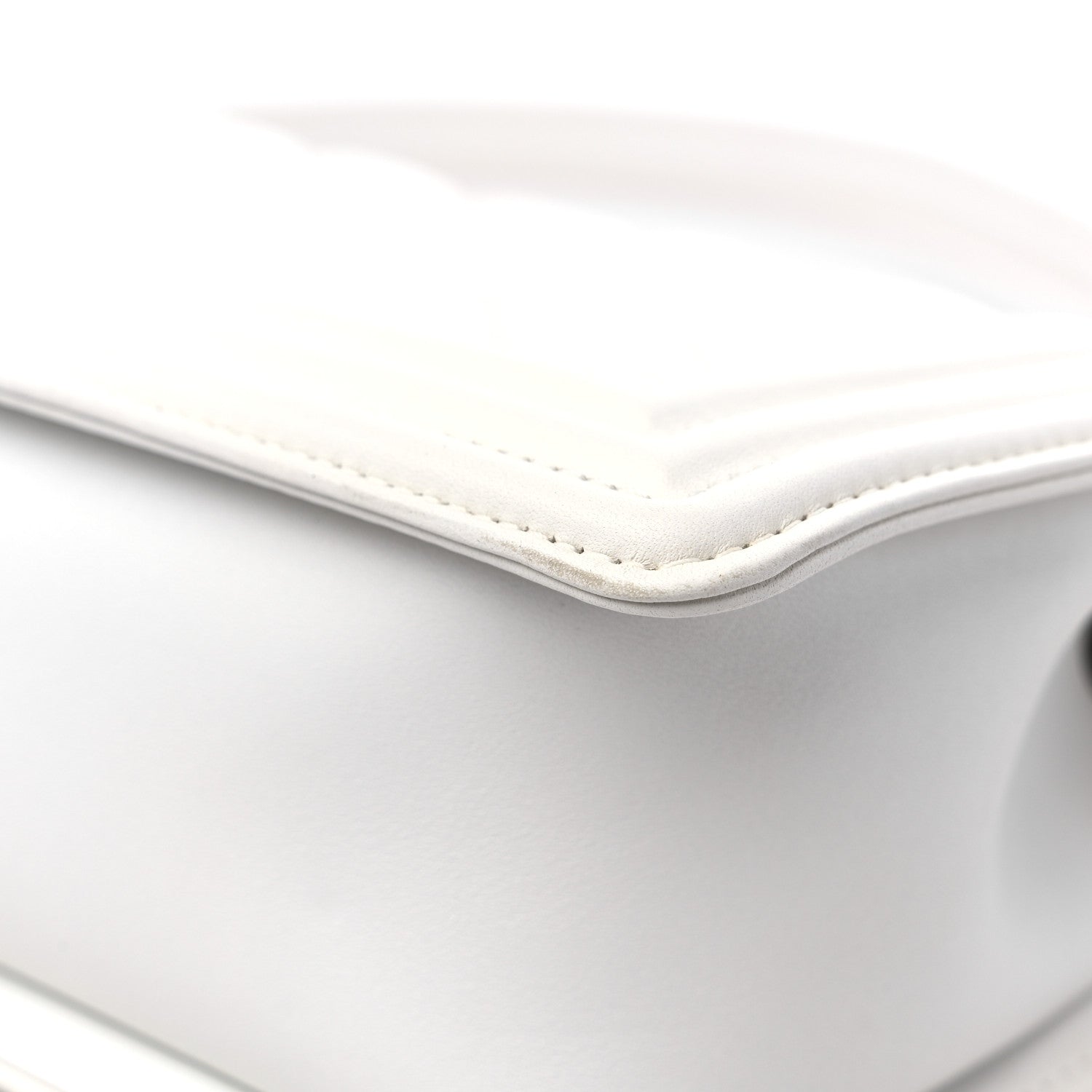 Chanel Calfskin Quilted Medium Boy Flap White 11 of 13