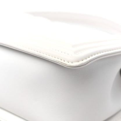 Chanel Calfskin Quilted Medium Boy Flap White 11 of 13