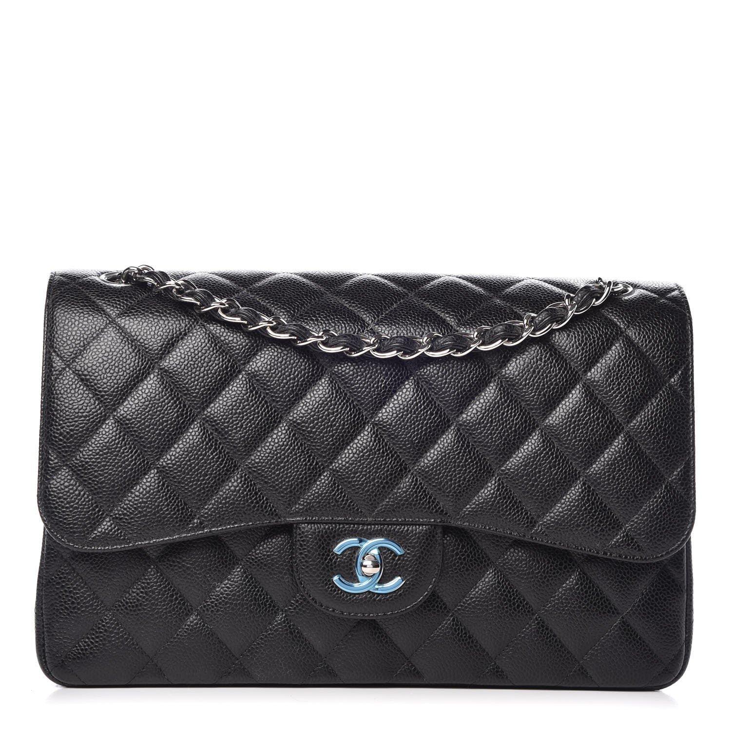 Chanel Caviar Quilted Jumbo Double Flap Black 1 of 10