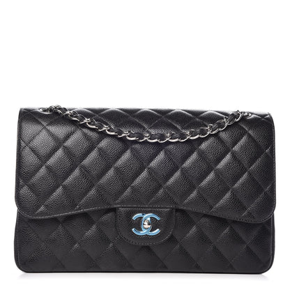 Chanel Caviar Quilted Jumbo Double Flap Black 1 of 10