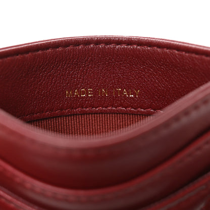 Chanel Lambskin Quilted Lucky Charms Card Holder Burgundy 7 of 8