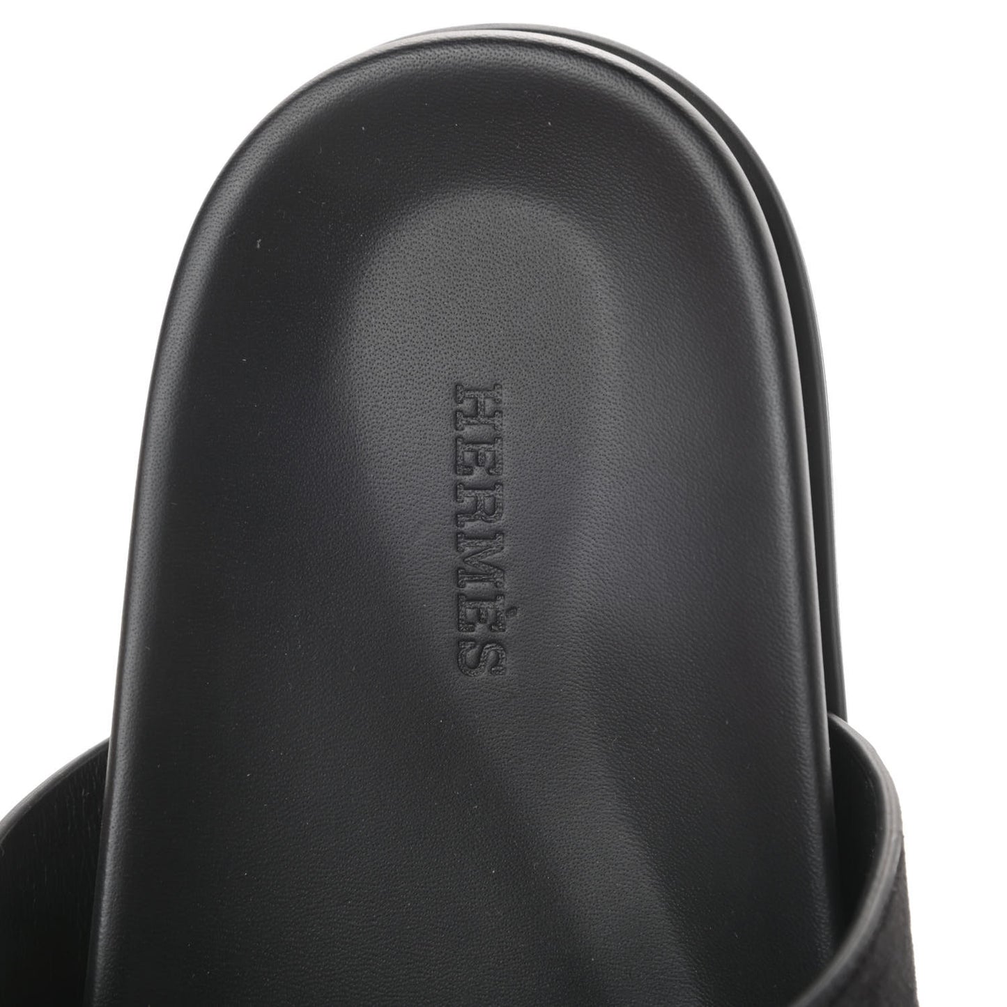 Suede Goatskin Womens Chypre Sandals 40 Black