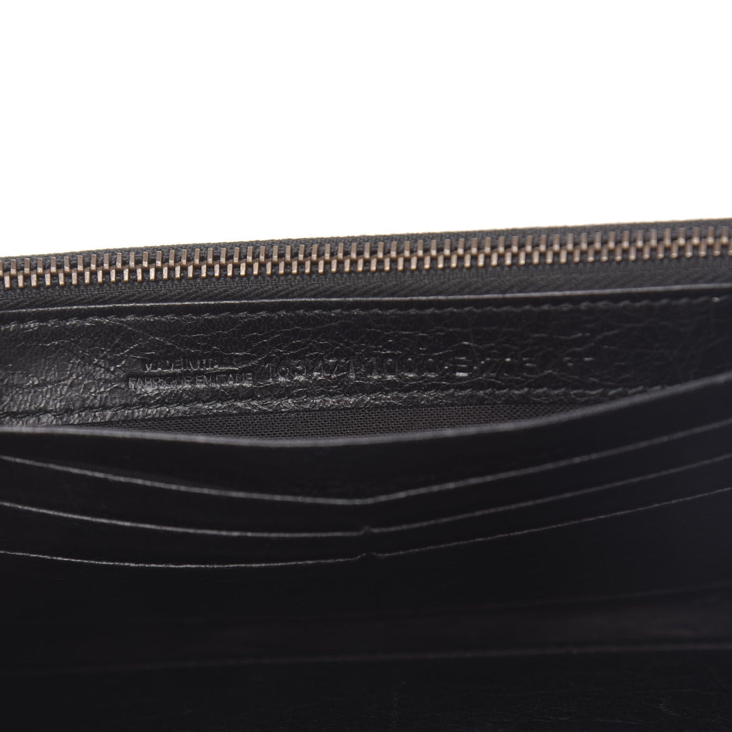 Agneau Classic Hardware Money Wallet Black