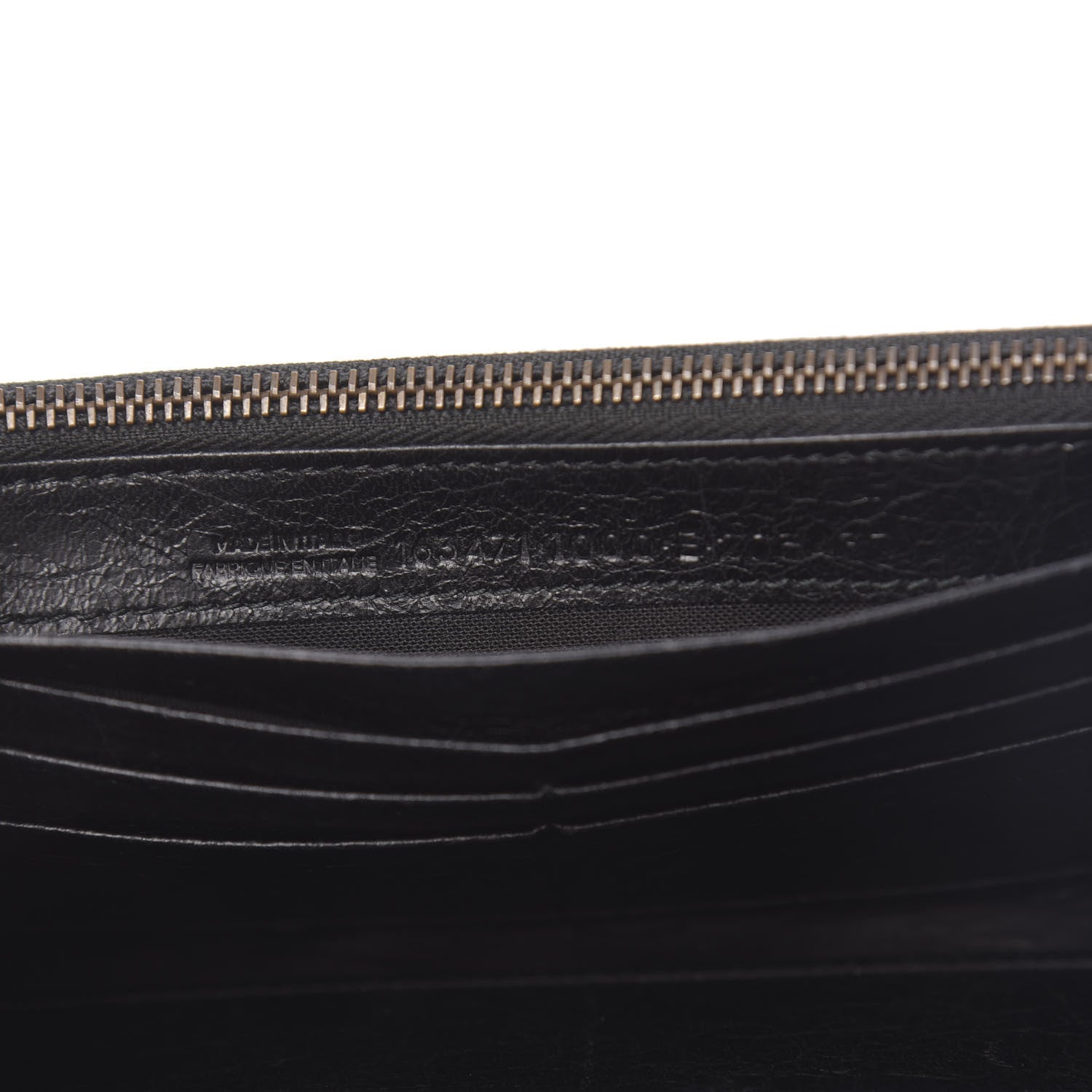 Balenciaga Agneau Classic Hardware Money Wallet Black 7 of 8