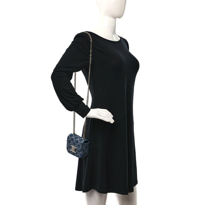 Celine Denim Triomphe Mini Claude 2 of 9