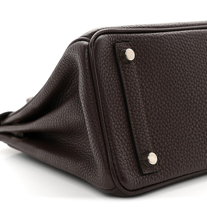 Hermes Togo Birkin 25 Chocolate 9 of 11