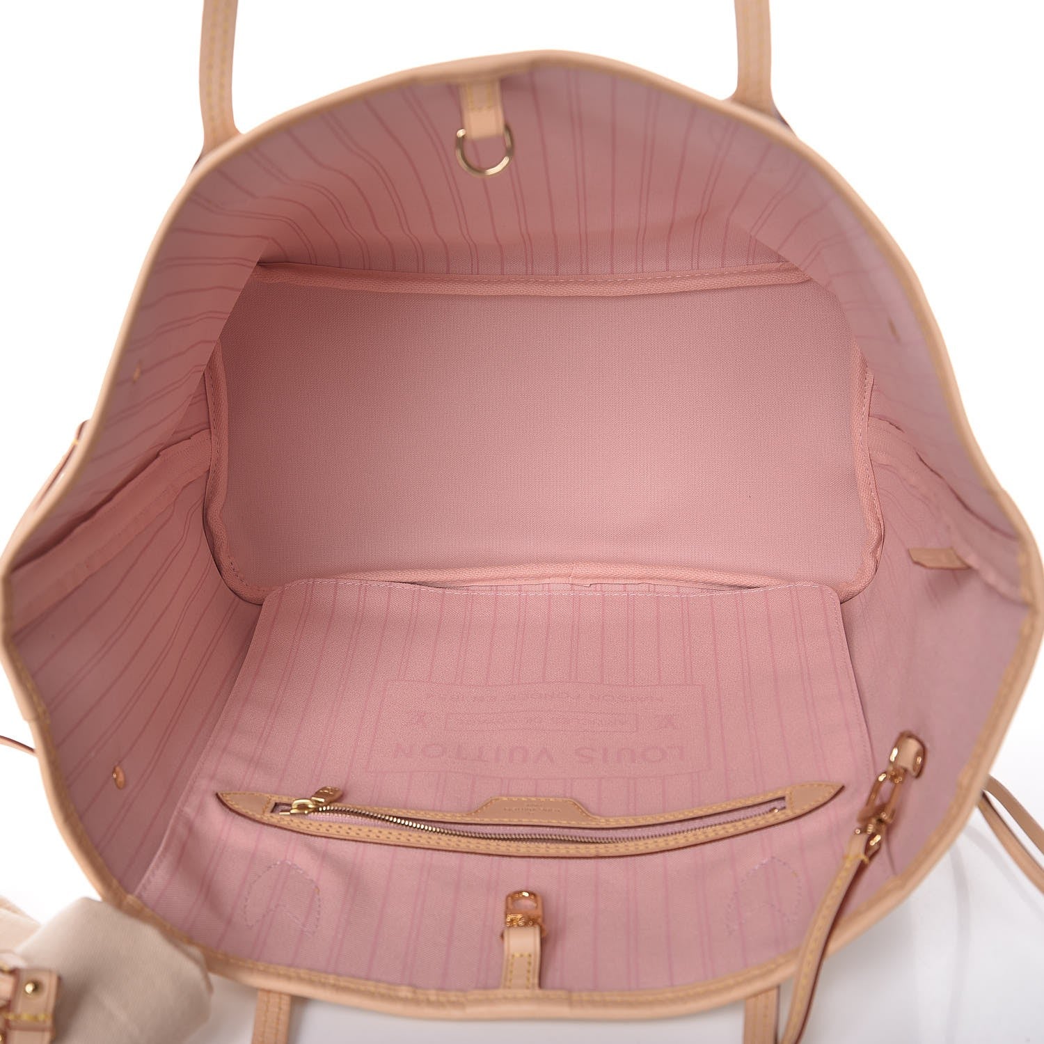 Louis Vuitton Damier Azur Neo Neverfull MM Rose Ballerine 6 of 9