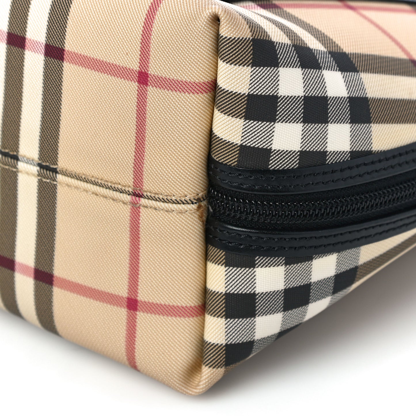 Canvas House Check Backpack Black