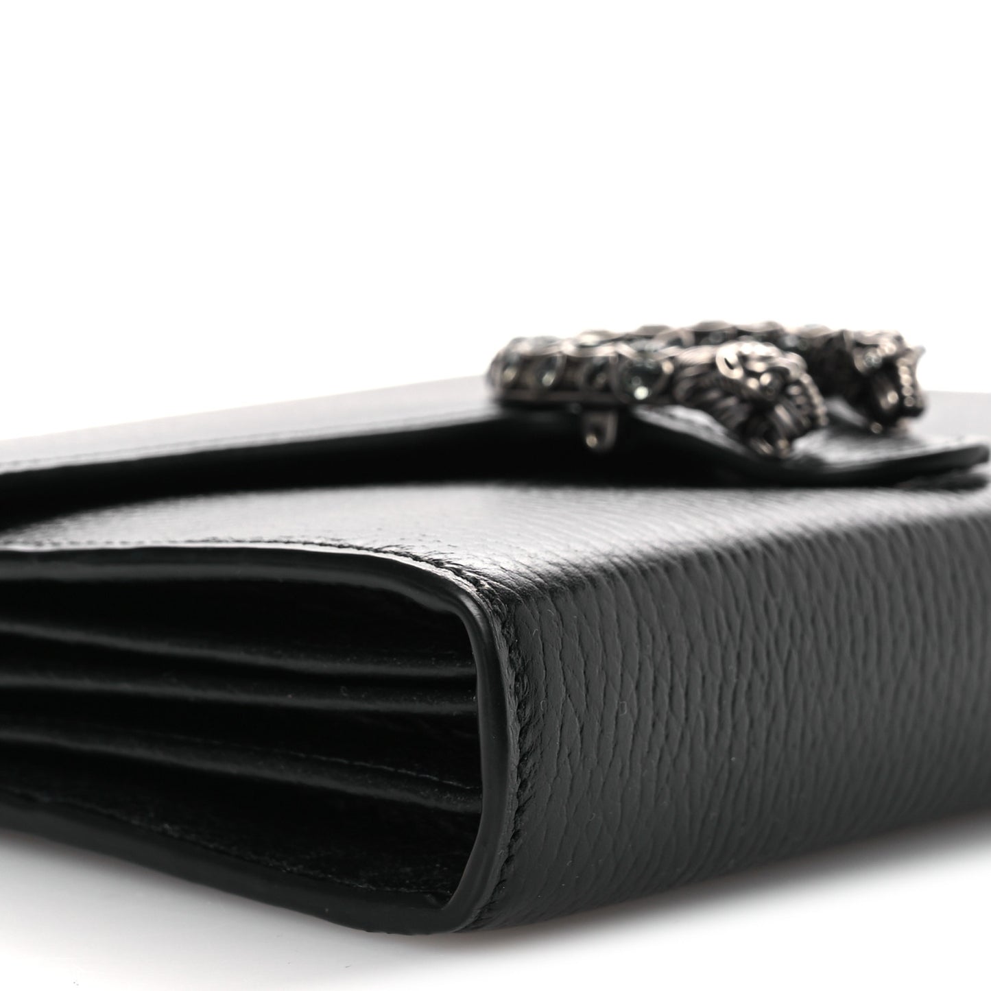 Calfskin Mini Dionysus Chain Wallet Black