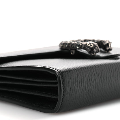 Gucci Calfskin Mini Dionysus Chain Wallet Black 9 of 12