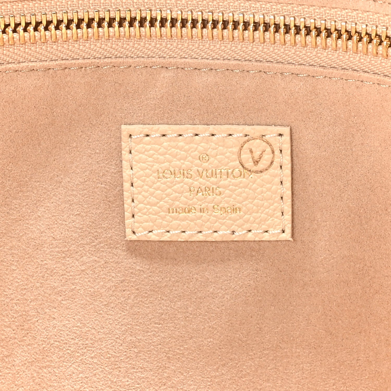 Louis Vuitton Empreinte Monogram Giant Neverfull MM Creme Rose Trianon 7 of 9