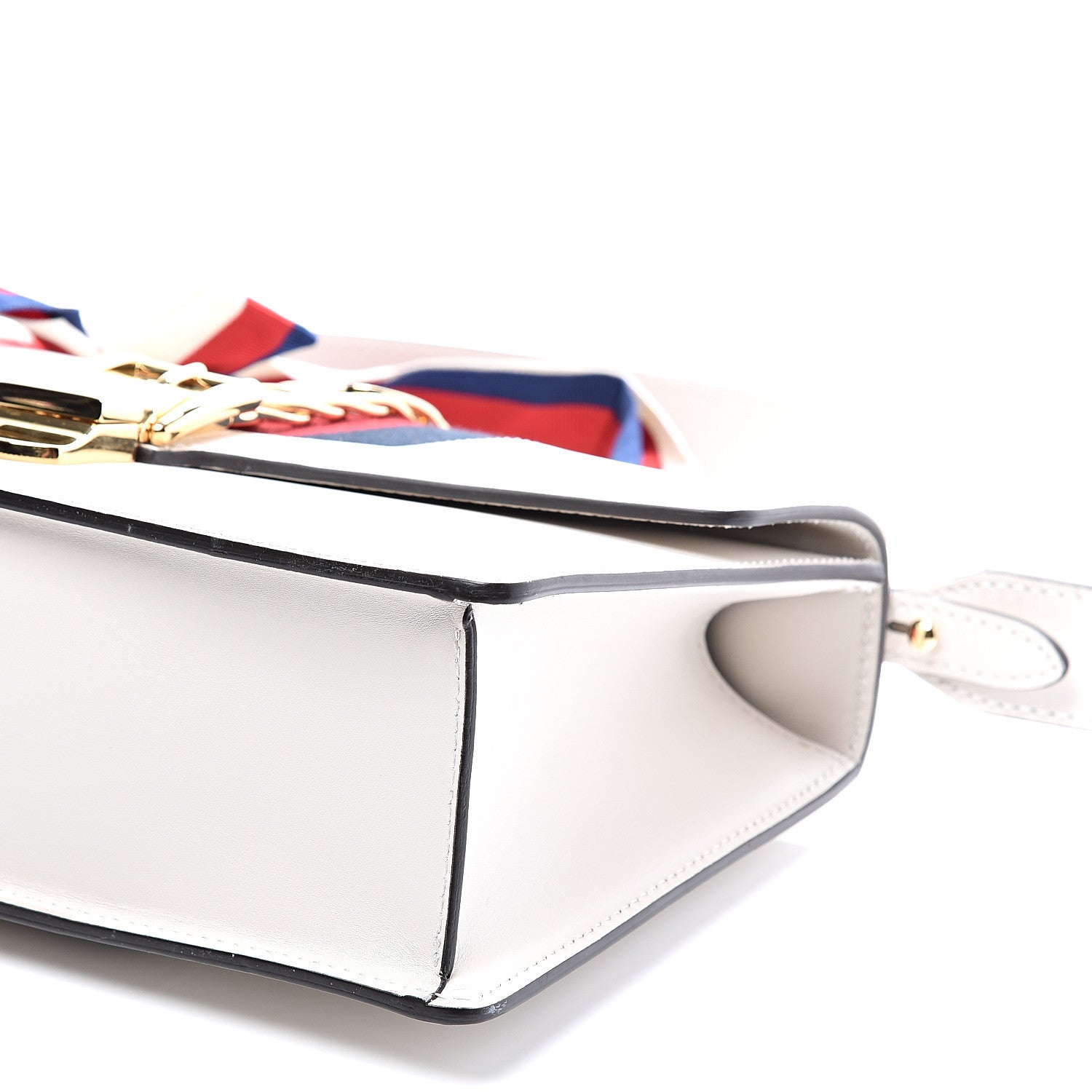 Gucci Calfskin Small Sylvie Shoulder Bag Off White 9 of 11