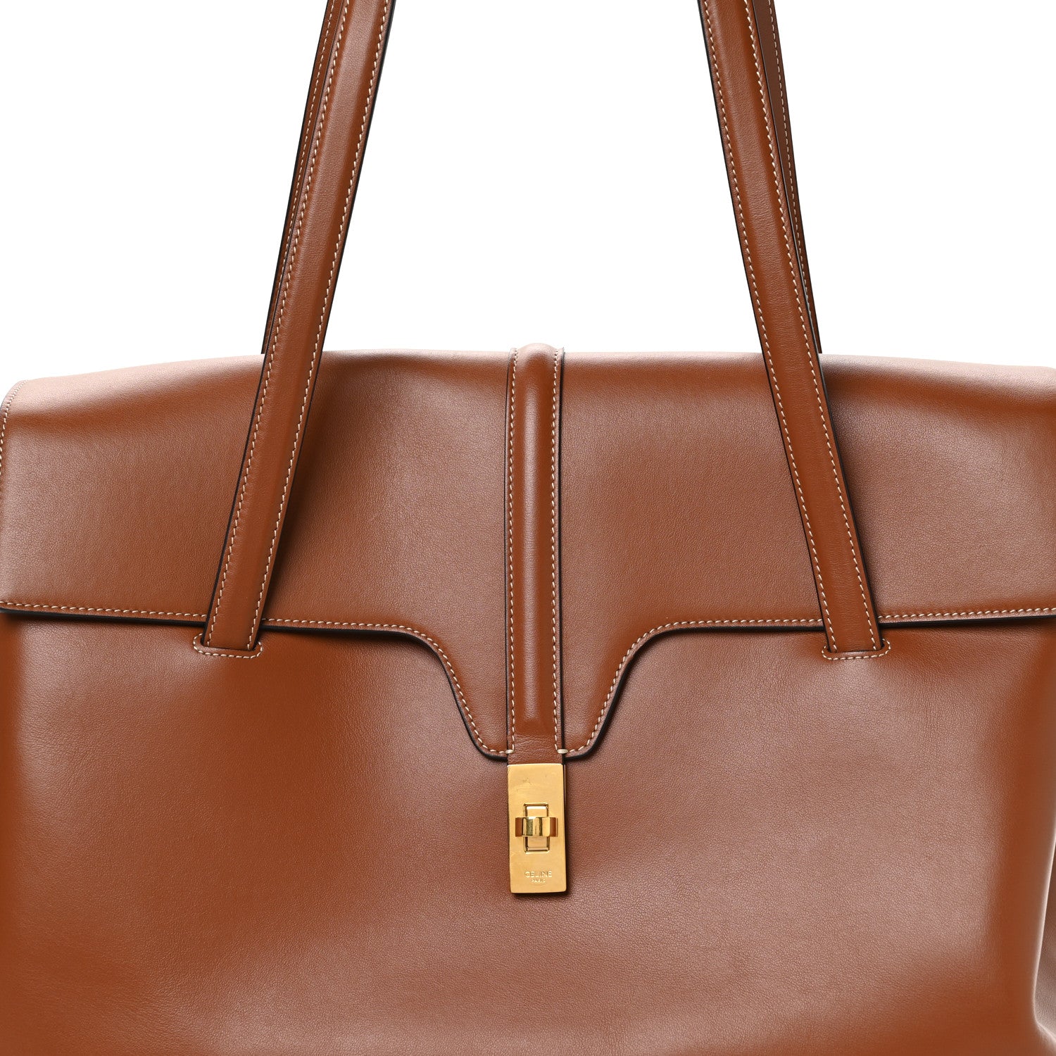 Celine Calfskin Large Soft 16 Bag Tan 9 of 12