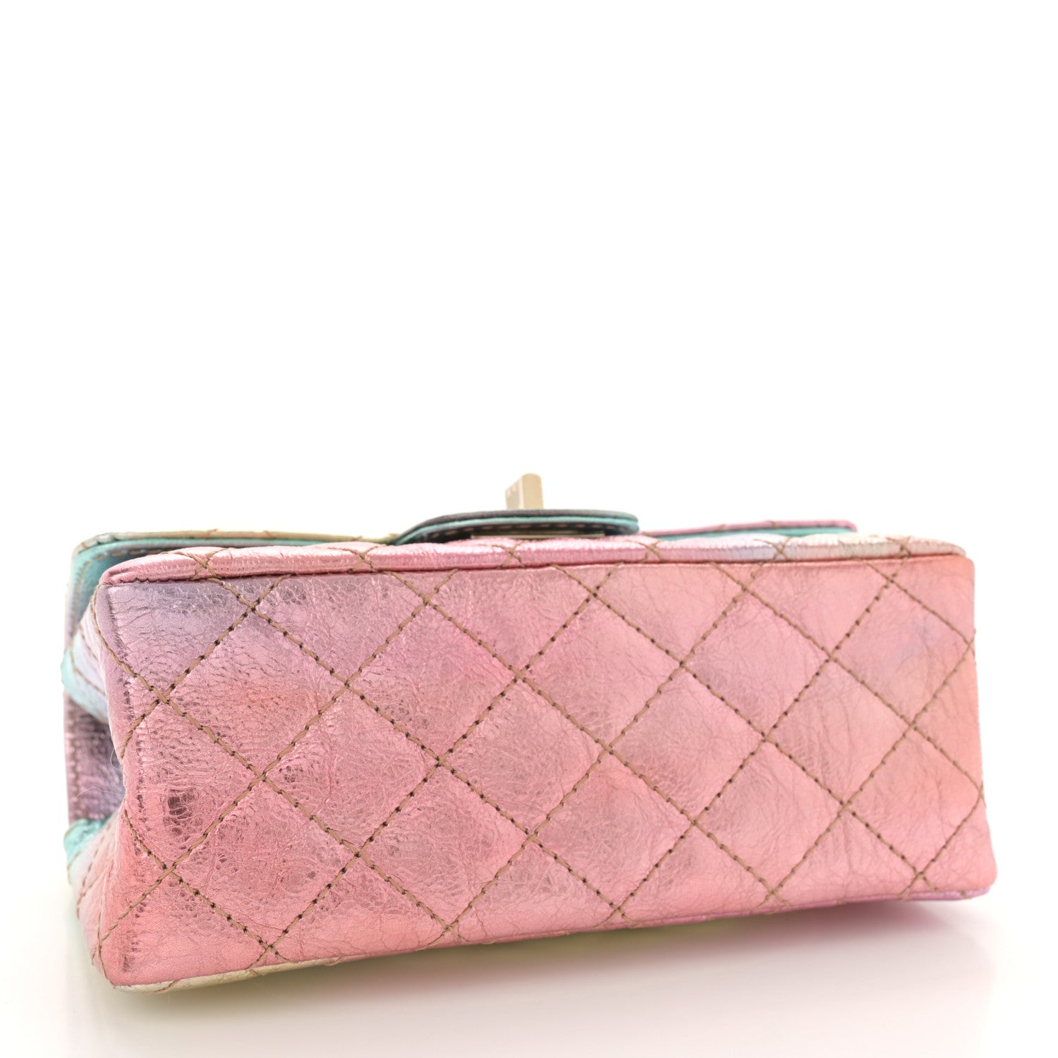 Chanel Metallic Goatskin Quilted Mini 2.55 Reissue Flap Multicolor 4 of 9