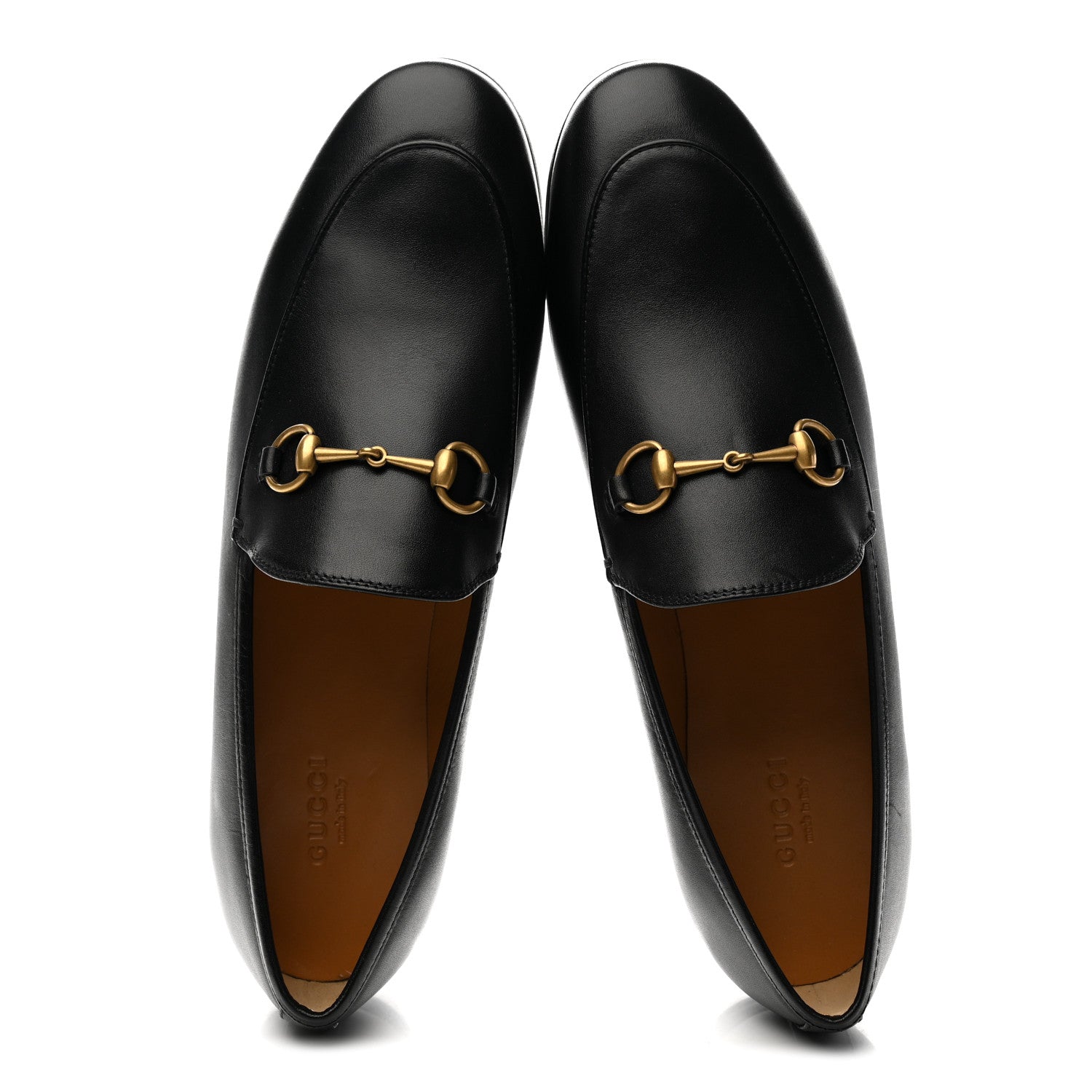 Gucci Calfskin Womens Jordaan Loafers 39 Black 2 of 10