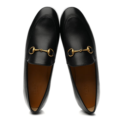 Gucci Calfskin Womens Jordaan Loafers 39 Black 2 of 10
