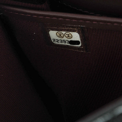 Chanel Caviar Chevron Quilted Large Flap Wallet Black 8 of 8