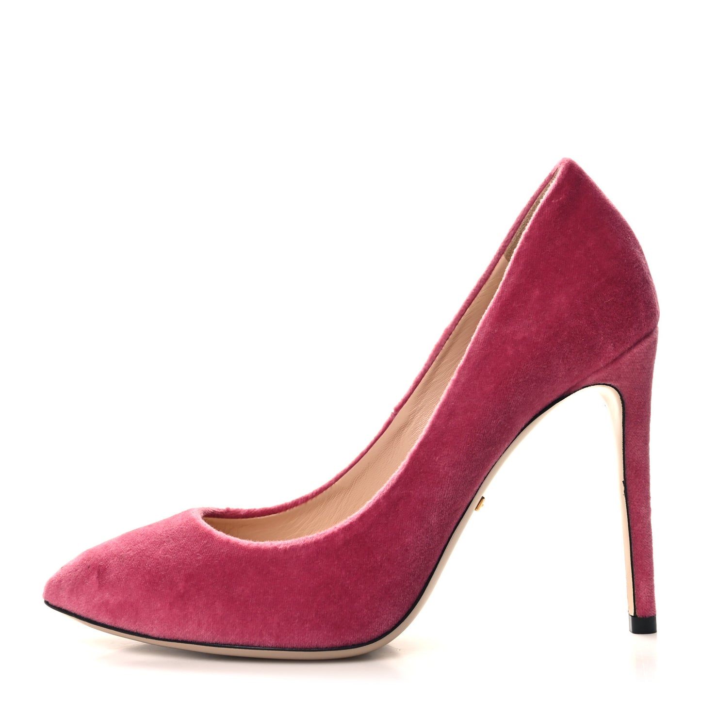 Velvet Removable Web Bow Pumps 37 Rasberry Rose