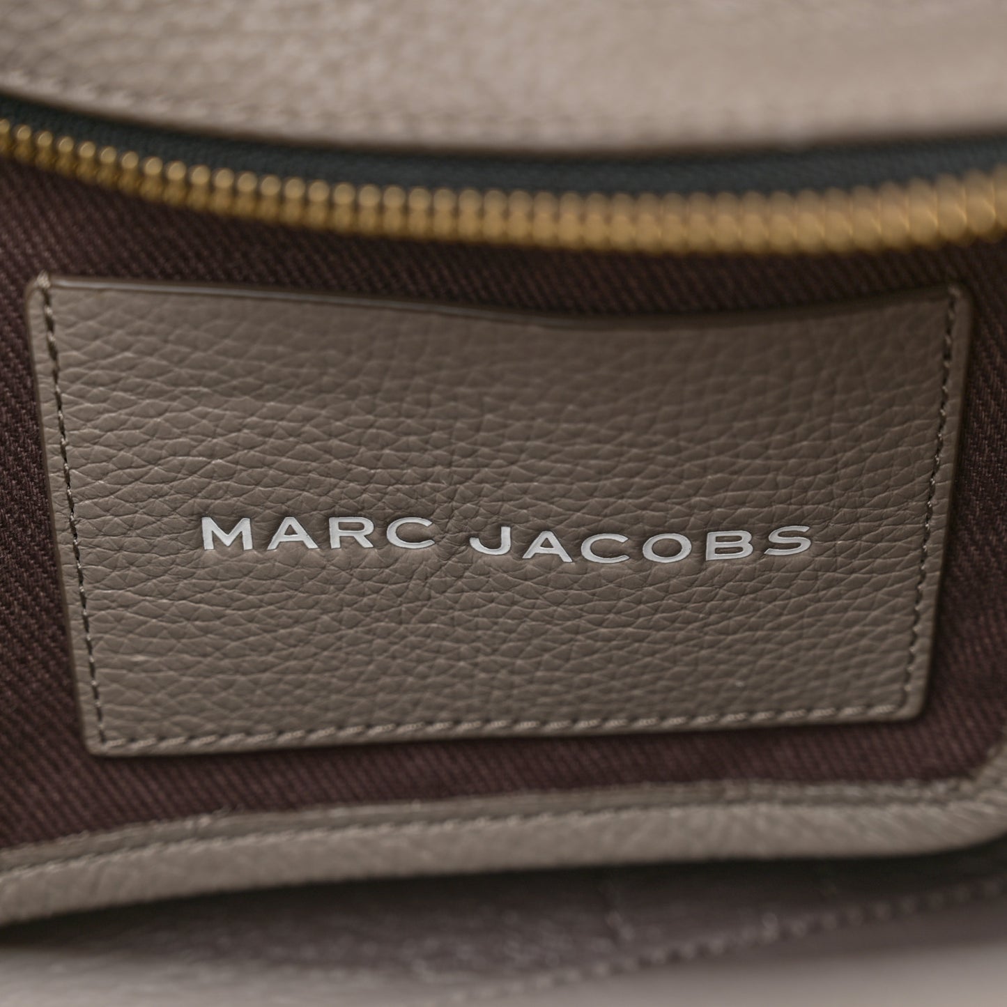 Grained Calfskin Small The Tote Bag Cement