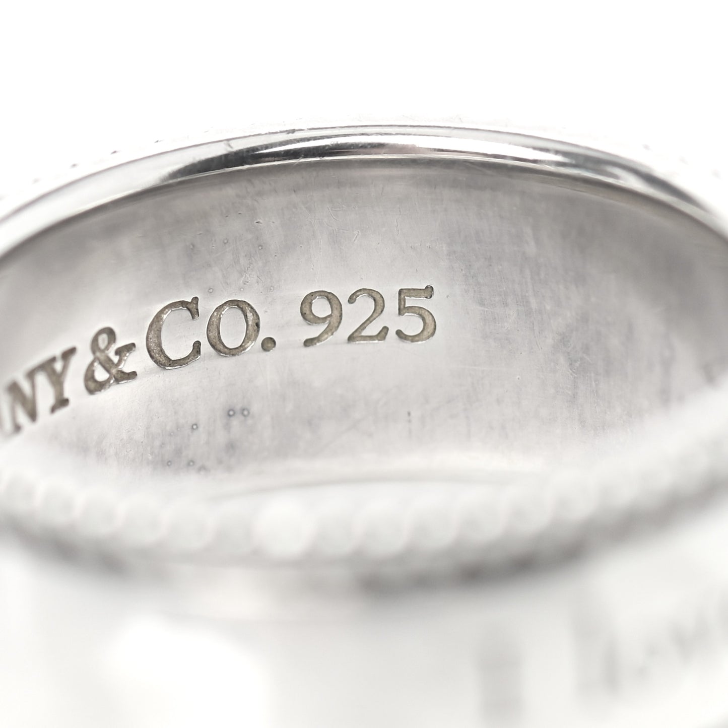 Sterling Silver Milgrain I Love You Band Ring 50 5.5