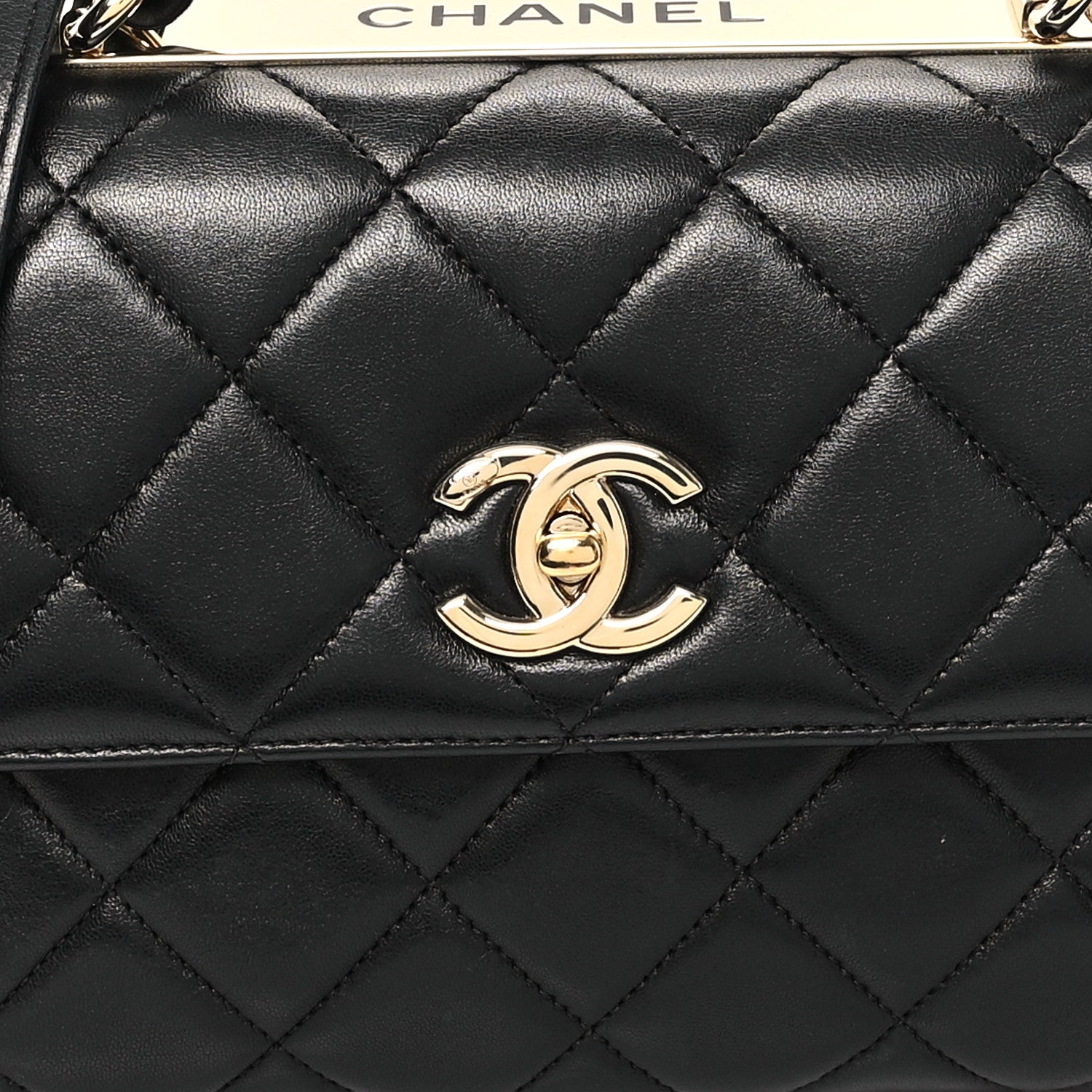 Chanel Lambskin Quilted Small Trendy CC Dual Handle Flap Bag Black 8 of 11