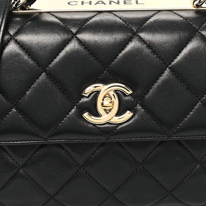 Chanel Lambskin Quilted Small Trendy CC Dual Handle Flap Bag Black 8 of 11