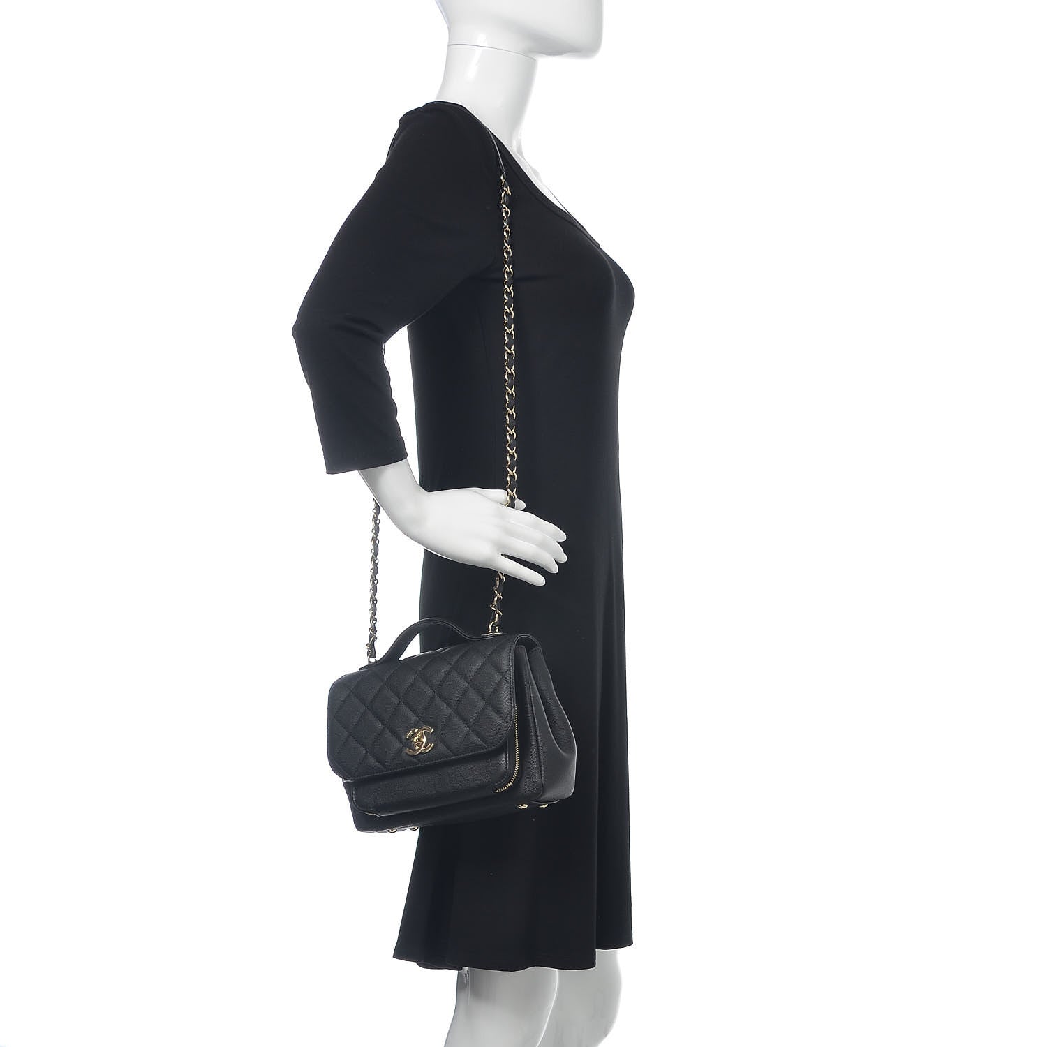 Chanel Caviar Quilted Small Business Affinity Flap Black 2 of 10