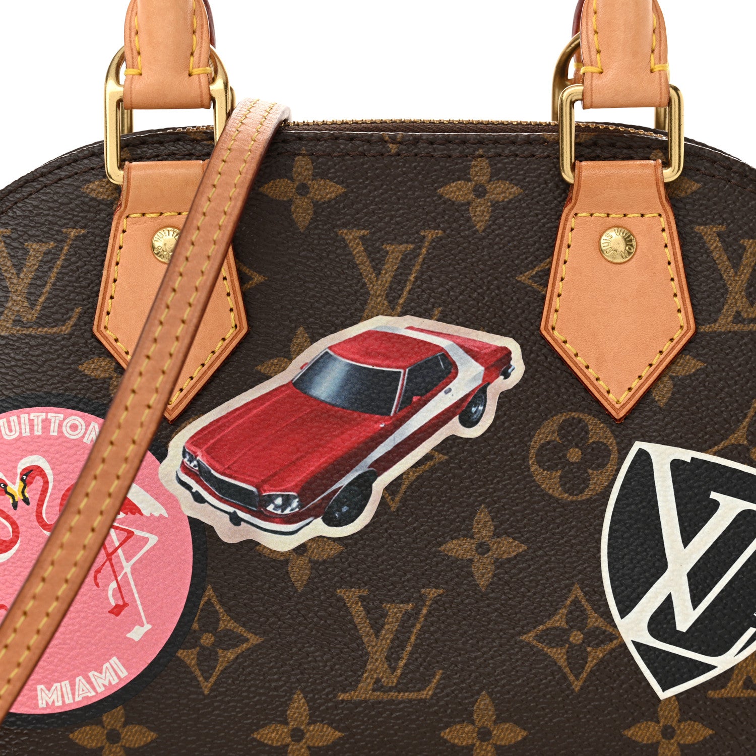 Louis Vuitton Monogram World Tour Alma BB 8 of 12