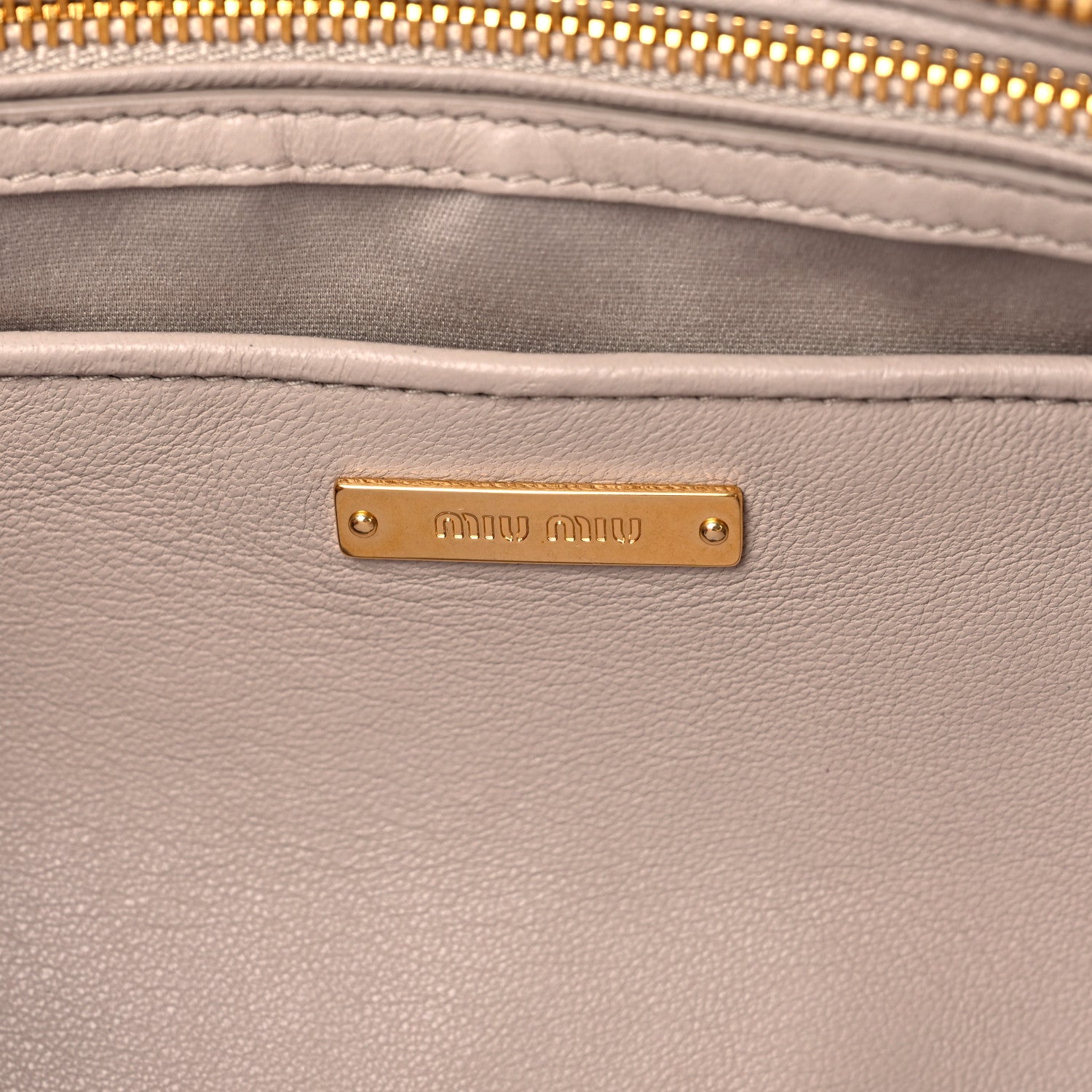 Miu Miu Nappa Matelasse Bauletto Top Handle Seta 12 of 13