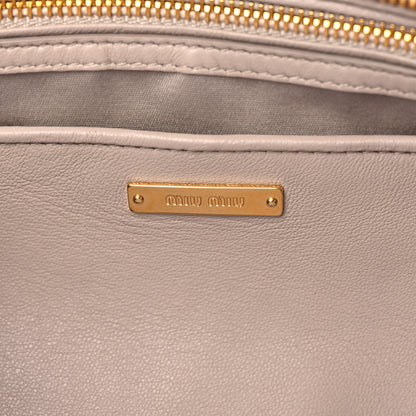 Miu Miu Nappa Matelasse Bauletto Top Handle Seta 12 of 13