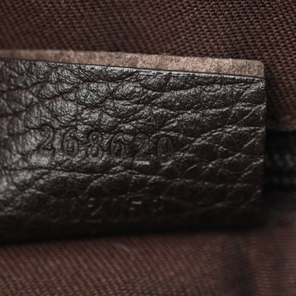 Gucci Monogram Jolicoeur Charms Messenger Bag Brown 7 of 12